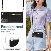Load image into Gallery viewer, Cross-body Zipper Square TPU+PU Back Cover Case with Holder &amp; Card Slots &amp; Wallet &amp; Strap, For Samsung Galaxy S21 5G, For Samsung Galaxy S21+ 5G, For Samsung Galaxy S21 Ultra 5G, For Samsung Galaxy S20, For Samsung Galaxy S20+                          ...