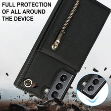 Load image into Gallery viewer, Cross-body Zipper Square TPU+PU Back Cover Case with Holder &amp; Card Slots &amp; Wallet &amp; Strap, For Samsung Galaxy S21 5G, For Samsung Galaxy S21+ 5G, For Samsung Galaxy S21 Ultra 5G, For Samsung Galaxy S20, For Samsung Galaxy S20+                          ...