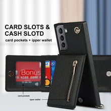 Load image into Gallery viewer, Cross-body Zipper Square TPU+PU Back Cover Case with Holder &amp; Card Slots &amp; Wallet &amp; Strap, For Samsung Galaxy S21 5G, For Samsung Galaxy S21+ 5G, For Samsung Galaxy S21 Ultra 5G, For Samsung Galaxy S20, For Samsung Galaxy S20+                          ...