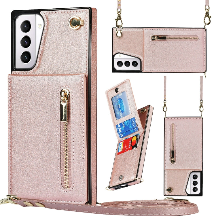 Cross-body Zipper Square TPU+PU Back Cover Case with Holder & Card Slots & Wallet & Strap, For Samsung Galaxy S21 5G, For Samsung Galaxy S21+ 5G, For Samsung Galaxy S21 Ultra 5G, For Samsung Galaxy S20, For Samsung Galaxy S20+                          ...