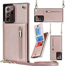 Load image into Gallery viewer, Cross-body Zipper Square TPU+PU Back Cover Case with Holder &amp; Card Slots &amp; Wallet &amp; Strap, For Samsung Galaxy S21 5G, For Samsung Galaxy S21+ 5G, For Samsung Galaxy S21 Ultra 5G, For Samsung Galaxy S20, For Samsung Galaxy S20+                          ...