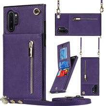 Load image into Gallery viewer, Cross-body Zipper Square TPU+PU Back Cover Case with Holder &amp; Card Slots &amp; Wallet &amp; Strap, For Samsung Galaxy Note10+, For Samsung Galaxy S10, For Samsung Galaxy S10 Plus, For Samsung Galaxy S10e, For Samsung Galaxy S9, For Samsung Galaxy S9 Plus      ...