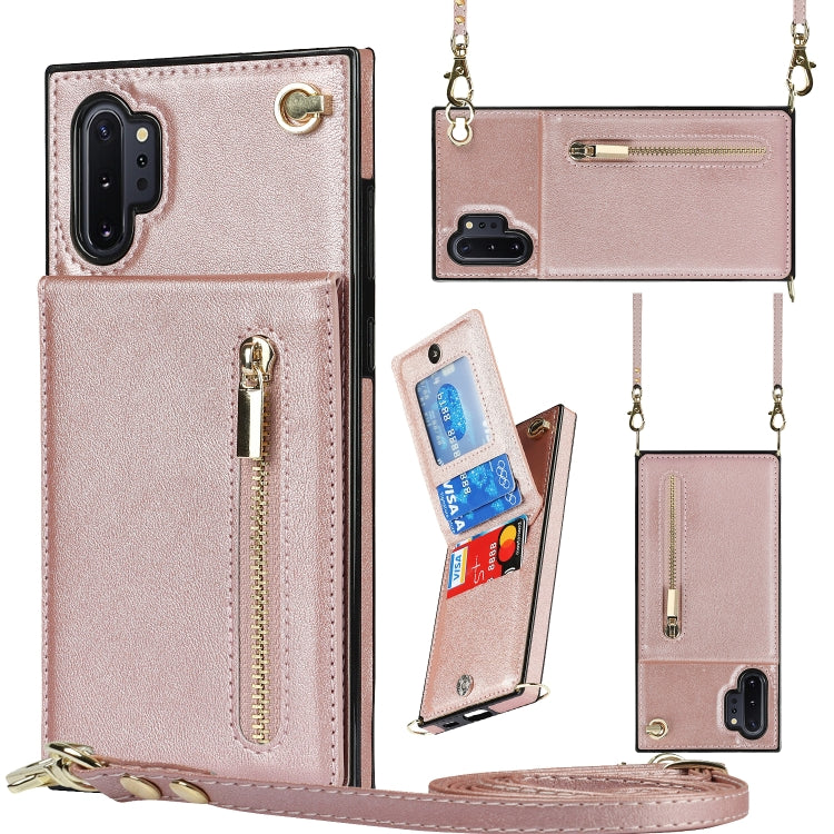 Cross-body Zipper Square TPU+PU Back Cover Case with Holder & Card Slots & Wallet & Strap, For Samsung Galaxy Note10+, For Samsung Galaxy S10, For Samsung Galaxy S10 Plus, For Samsung Galaxy S10e, For Samsung Galaxy S9, For Samsung Galaxy S9 Plus      ...