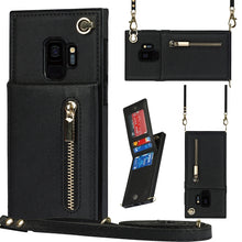 Load image into Gallery viewer, Cross-body Zipper Square TPU+PU Back Cover Case with Holder &amp; Card Slots &amp; Wallet &amp; Strap, For Samsung Galaxy Note10+, For Samsung Galaxy S10, For Samsung Galaxy S10 Plus, For Samsung Galaxy S10e, For Samsung Galaxy S9, For Samsung Galaxy S9 Plus      ...