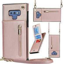 Load image into Gallery viewer, Cross-body Zipper Square TPU+PU Back Cover Case with Holder &amp; Card Slots &amp; Wallet &amp; Strap, For Samsung Galaxy Note10+, For Samsung Galaxy S10, For Samsung Galaxy S10 Plus, For Samsung Galaxy S10e, For Samsung Galaxy S9, For Samsung Galaxy S9 Plus      ...