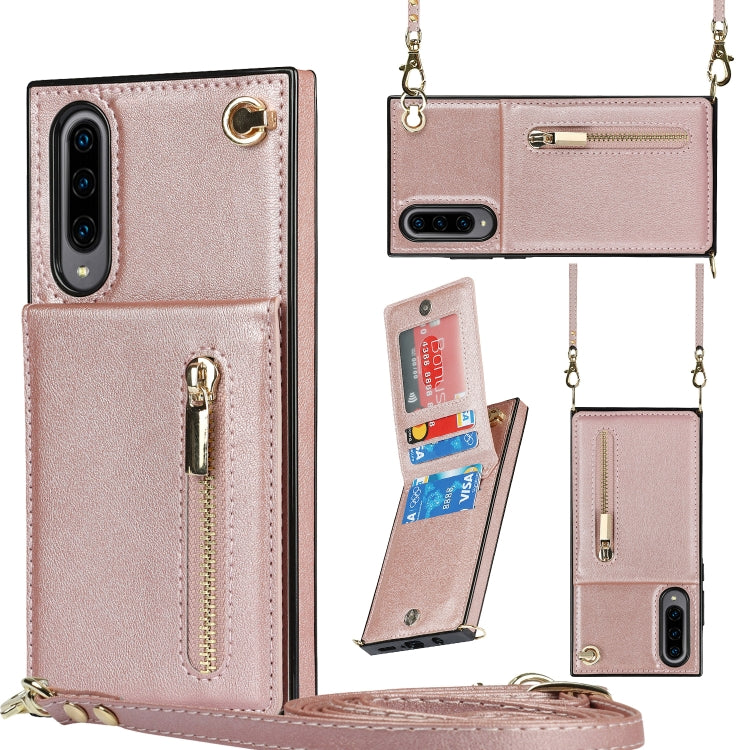 Cross-body Zipper Square TPU+PU Back Cover Case with Holder & Card Slots & Wallet & Strap, For Samsung Galaxy Note10+, For Samsung Galaxy S10, For Samsung Galaxy S10 Plus, For Samsung Galaxy S10e, For Samsung Galaxy S9, For Samsung Galaxy S9 Plus      ...