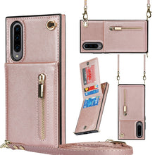 Load image into Gallery viewer, Cross-body Zipper Square TPU+PU Back Cover Case with Holder &amp; Card Slots &amp; Wallet &amp; Strap, For Samsung Galaxy Note10+, For Samsung Galaxy S10, For Samsung Galaxy S10 Plus, For Samsung Galaxy S10e, For Samsung Galaxy S9, For Samsung Galaxy S9 Plus      ...