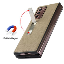 Load image into Gallery viewer, Lychee Texture Leather Protective Case with Holder, For Samsung Galaxy Z Fold2 5G