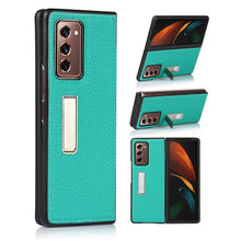 Load image into Gallery viewer, Lychee Texture Leather Protective Case with Holder, For Samsung Galaxy Z Fold2 5G