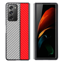 Load image into Gallery viewer, Carbon Fiber Texture Color Matching Protective Case, For Samsung Galaxy Z Fold2 5G