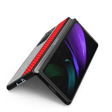 Load image into Gallery viewer, Carbon Fiber Texture Color Matching Protective Case, For Samsung Galaxy Z Fold2 5G