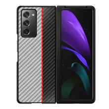 Load image into Gallery viewer, Carbon Fiber Texture Color Matching Protective Case, For Samsung Galaxy Z Fold2 5G