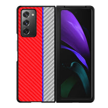 Load image into Gallery viewer, Carbon Fiber Texture Color Matching Protective Case, For Samsung Galaxy Z Fold2 5G