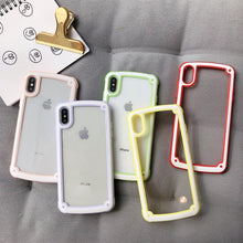 Load image into Gallery viewer, Candy-Colored TPU Transparent Shockproof Case, For iPhone XR