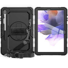 Load image into Gallery viewer, Shockproof Colorful Silicone + PC Protective Case with Holder &amp; Shoulder Strap &amp; Hand Strap &amp; Pen Slot For Samsung Galaxy Tab, For Samsung Galaxy Tab S7 FE 12.4 inch 2021 SM-T730 / SM-T736B