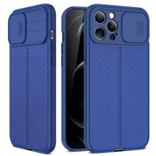Load image into Gallery viewer, Litchi Texture Sliding Camshield TPU Protective Case, For iPhone 11, For iPhone 11 Pro, For iPhone 11 Pro Max, For iPhone 12, For iPhone 12 Pro, For iPhone 12 Pro Max