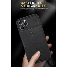 Load image into Gallery viewer, Litchi Texture Sliding Camshield TPU Protective Case, For iPhone 11, For iPhone 11 Pro, For iPhone 11 Pro Max, For iPhone 12, For iPhone 12 Pro, For iPhone 12 Pro Max