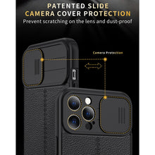Load image into Gallery viewer, Litchi Texture Sliding Camshield TPU Protective Case, For iPhone 11, For iPhone 11 Pro, For iPhone 11 Pro Max, For iPhone 12, For iPhone 12 Pro, For iPhone 12 Pro Max