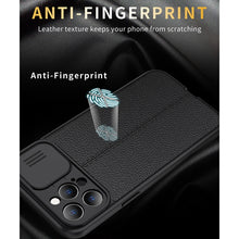 Load image into Gallery viewer, Litchi Texture Sliding Camshield TPU Protective Case, For iPhone 11, For iPhone 11 Pro, For iPhone 11 Pro Max, For iPhone 12, For iPhone 12 Pro, For iPhone 12 Pro Max