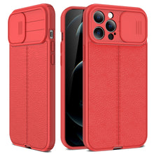 Load image into Gallery viewer, Litchi Texture Sliding Camshield TPU Protective Case, For iPhone 11, For iPhone 11 Pro, For iPhone 11 Pro Max, For iPhone 12 mini, For iPhone 12, For iPhone 12 Pro, For iPhone 12 Pro Max