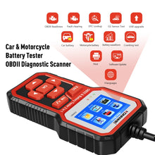 Load image into Gallery viewer, KONNWEI KW681 Car 2.4 inch TFT Screen OBD Fault Diagnosis + 6V-12V Battery Tester Support 9 Languages, KW681