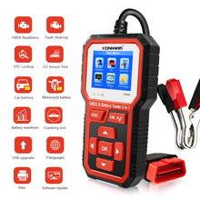 Load image into Gallery viewer, KONNWEI KW681 Car 2.4 inch TFT Screen OBD Fault Diagnosis + 6V-12V Battery Tester Support 9 Languages, KW681