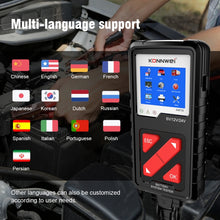 Load image into Gallery viewer, KONNWEI KW710 Car 3.2 inch 6V-24V Lead-acid Battery Tester Support 13 Languages, KW710