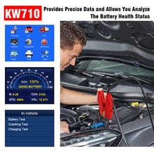 Load image into Gallery viewer, KONNWEI KW710 Car 3.2 inch 6V-24V Lead-acid Battery Tester Support 13 Languages, KW710