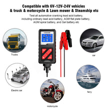 Load image into Gallery viewer, KONNWEI KW710 Car 3.2 inch 6V-24V Lead-acid Battery Tester Support 13 Languages, KW710