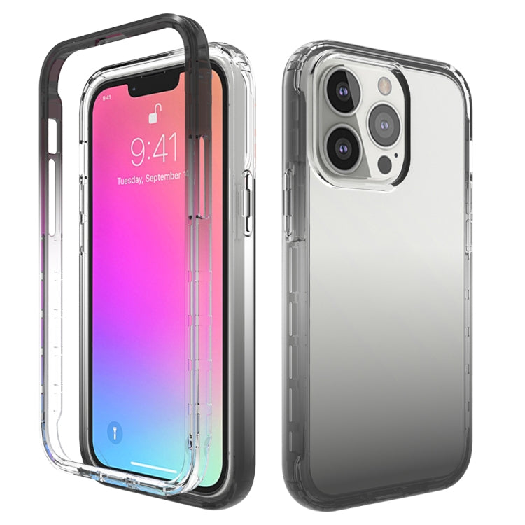 Shockproof High Transparency Two-color Gradual Change PC+TPU Candy Colors Protective Case, For iPhone 13 Pro