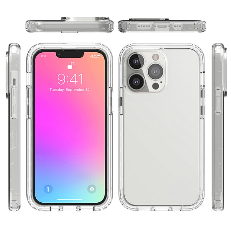 Shockproof High Transparency Two-color Gradual Change PC+TPU Candy Colors Protective Case, For iPhone 13 Pro