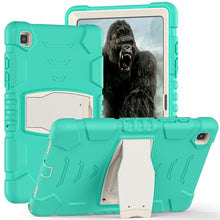 Load image into Gallery viewer, 3-Layer Protection Screen Frame + PC + Silicone Shockproof Combination Case with Holder, For Samsung Galaxy Tab A7 T500, For Samsung Galaxy Tab A8.4 2020 T307, For Samsung Galaxy Tab A8.0 2019 T290