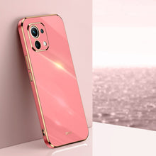 Load image into Gallery viewer, XINLI Straight Edge 6D Electroplate TPU Phone Case, For Xiaomi Mi 8, For Xiaomi Mi 9, For Xiaomi Mi 10 5G, For Xiaomi Mi 10S, For Xiaomi Mi 10T Lite 5G, For Xiaomi Mi 11, For Xiaomi Mi 11 Ultra