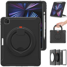 Load image into Gallery viewer, Shockproof TPU + PC Protective Case with 360 Degree Rotation Foldable Handle Grip Holder &amp; Pen Slot, For iPad Pro 12.9 2022 / 2021