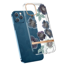 Load image into Gallery viewer, High Translucent Electroplating Flower Pattern TPU + PC Shockproof Case, For iPhone 11 Pro, For iPhone 12 Pro Max, For iPhone 11, For iPhone 11 Pro Max