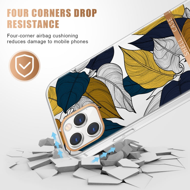 High Translucent Electroplating Flower Pattern TPU + PC Shockproof Case, For iPhone 12 mini, For iPhone 12 / 12 Pro, For iPhone 12 Pro Max, For iPhone 11, For iPhone 11 Pro, For iPhone 11 Pro Max