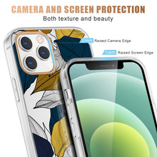 Load image into Gallery viewer, High Translucent Electroplating Flower Pattern TPU + PC Shockproof Case, For iPhone 12 mini, For iPhone 12 / 12 Pro, For iPhone 12 Pro Max, For iPhone 11, For iPhone 11 Pro, For iPhone 11 Pro Max