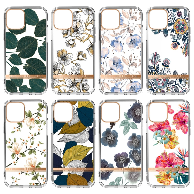 High Translucent Electroplating Flower Pattern TPU + PC Shockproof Case, For iPhone 12 mini, For iPhone 12 / 12 Pro, For iPhone 12 Pro Max, For iPhone 11, For iPhone 11 Pro, For iPhone 11 Pro Max