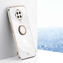 Load image into Gallery viewer, XINLI Straight Edge 6D Electroplate TPU Phone Case with Ring Holder, For Xiaomi Mi 11 Lite, For Xiaomi Redmi K30 Pro