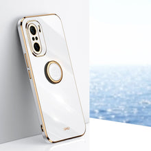 Load image into Gallery viewer, XINLI Straight Edge 6D Electroplate TPU Phone Case with Ring Holder, For Xiaomi Redmi K30, For Xiaomi Redmi K40, For Xiaomi Redmi Note 8 Pro, For Xiaomi Redmi Note 9 4G, For Xiaomi Redmi Note 9 5G, For Xiaomi Redmi Note 9S, For Xiaomi Mi 8