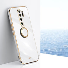 Load image into Gallery viewer, XINLI Straight Edge 6D Electroplate TPU Phone Case with Ring Holder, For Xiaomi Redmi K30, For Xiaomi Redmi K40, For Xiaomi Redmi Note 8 Pro, For Xiaomi Redmi Note 9 4G, For Xiaomi Redmi Note 9 5G, For Xiaomi Redmi Note 9S, For Xiaomi Mi 8
