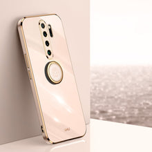 Load image into Gallery viewer, XINLI Straight Edge 6D Electroplate TPU Phone Case with Ring Holder, For Xiaomi Redmi K30, For Xiaomi Redmi K40, For Xiaomi Redmi Note 8 Pro, For Xiaomi Redmi Note 9 4G, For Xiaomi Redmi Note 9 5G, For Xiaomi Redmi Note 9S, For Xiaomi Mi 8