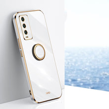 Load image into Gallery viewer, XINLI Straight Edge 6D Electroplate TPU Phone Case with Ring Holder, For Xiaomi Redmi K30, For Xiaomi Redmi K40, For Xiaomi Redmi Note 8 Pro, For Xiaomi Redmi Note 9 4G, For Xiaomi Redmi Note 9 5G, For Xiaomi Redmi Note 9S, For Xiaomi Mi 8