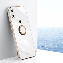Load image into Gallery viewer, XINLI Straight Edge 6D Electroplate TPU Phone Case with Ring Holder, For Xiaomi Redmi K30, For Xiaomi Redmi K40, For Xiaomi Redmi Note 8 Pro, For Xiaomi Redmi Note 9 4G, For Xiaomi Redmi Note 9 5G, For Xiaomi Redmi Note 9S, For Xiaomi Mi 8