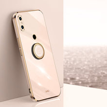 Load image into Gallery viewer, XINLI Straight Edge 6D Electroplate TPU Phone Case with Ring Holder, For Xiaomi Redmi K30, For Xiaomi Redmi K40, For Xiaomi Redmi Note 8 Pro, For Xiaomi Redmi Note 9 4G, For Xiaomi Redmi Note 9 5G, For Xiaomi Redmi Note 9S, For Xiaomi Mi 8