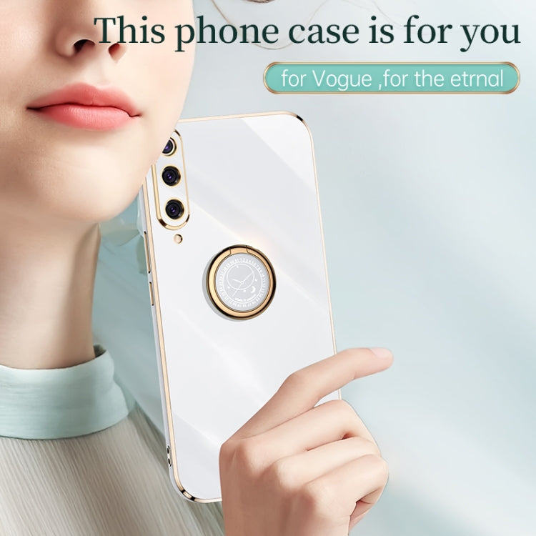 XINLI Straight Edge 6D Electroplate TPU Phone Case with Ring Holder, For Xiaomi Mi 9, For Xiaomi Mi 10 5G, For Xiaomi Mi 10S, For Xiaomi Mi 10T Lite 5G, For Xiaomi Mi 11, For Xiaomi Mi 11 Ultra