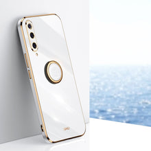 Load image into Gallery viewer, XINLI Straight Edge 6D Electroplate TPU Phone Case with Ring Holder, For Xiaomi Mi 9, For Xiaomi Mi 10 5G, For Xiaomi Mi 10S, For Xiaomi Mi 10T Lite 5G, For Xiaomi Mi 11, For Xiaomi Mi 11 Ultra