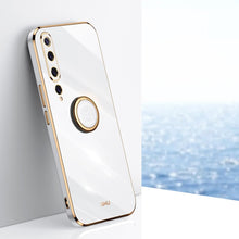Load image into Gallery viewer, XINLI Straight Edge 6D Electroplate TPU Phone Case with Ring Holder, For Xiaomi Mi 9, For Xiaomi Mi 10 5G, For Xiaomi Mi 10S, For Xiaomi Mi 10T Lite 5G, For Xiaomi Mi 11, For Xiaomi Mi 11 Ultra