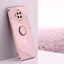 Load image into Gallery viewer, XINLI Straight Edge 6D Electroplate TPU Phone Case with Ring Holder, For Xiaomi Mi 9, For Xiaomi Mi 10 5G, For Xiaomi Mi 10S, For Xiaomi Mi 10T Lite 5G, For Xiaomi Mi 11, For Xiaomi Mi 11 Ultra