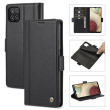 Load image into Gallery viewer, LC.IMEEKE Magnetic Buckle PU + TPU Horizontal Flip Leather Case with Holder &amp; Card Slots &amp; Wallet, For Samsung Galaxy A02s, For Samsung Galaxy A12, For Samsung Galaxy A22 4G, For Samsung Galaxy A22 5G, For Samsung Galaxy A32 5G                         ...